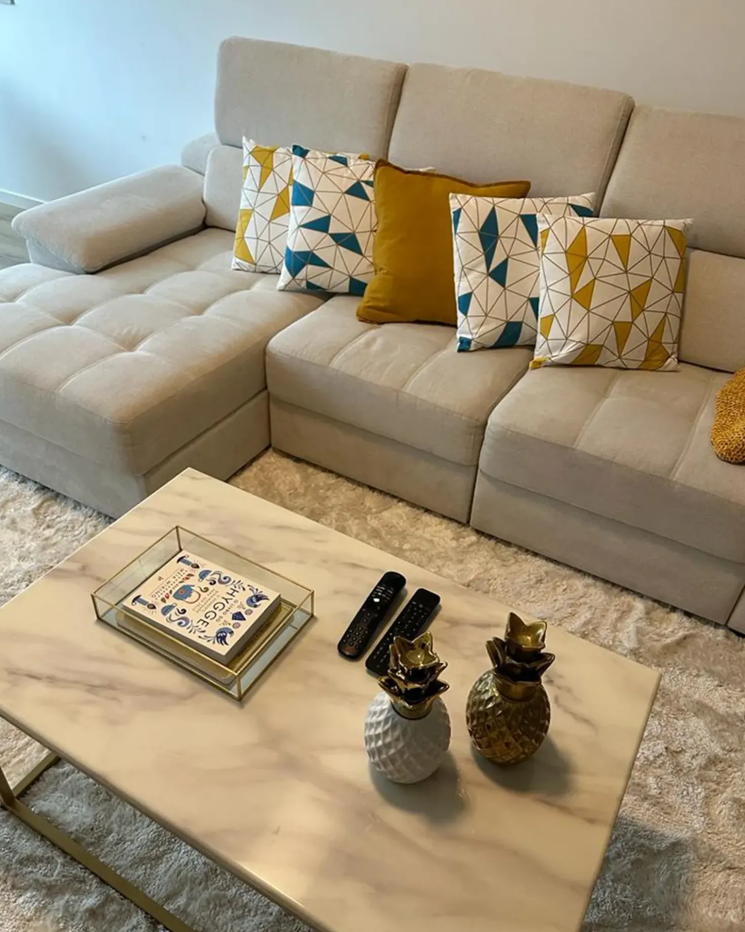 Accessorio decorativo Ananas TYANA Ceramica Oro