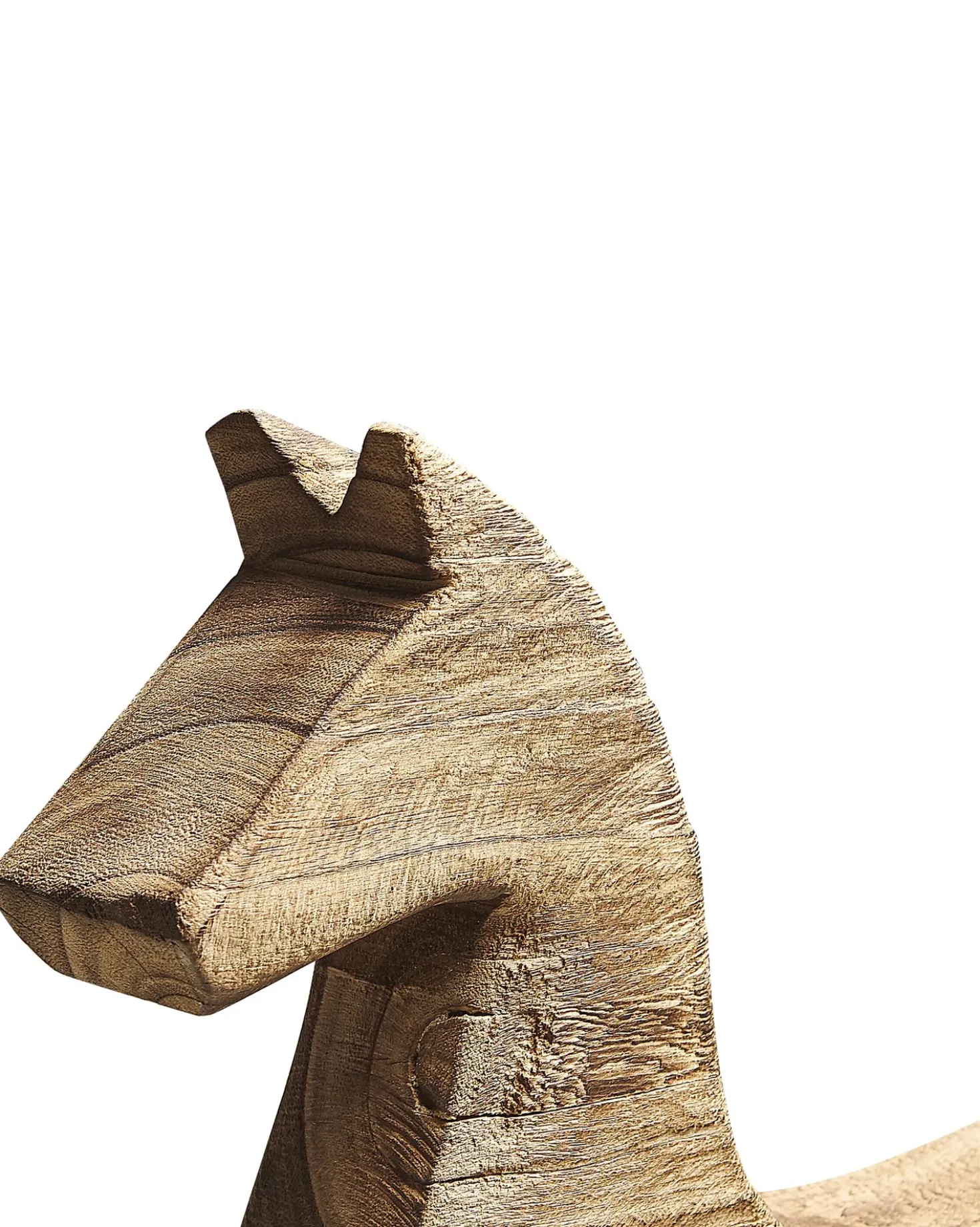 Accessorio decorativo Cavallo COLIMA Legno di Paulownia Marrone chiaro