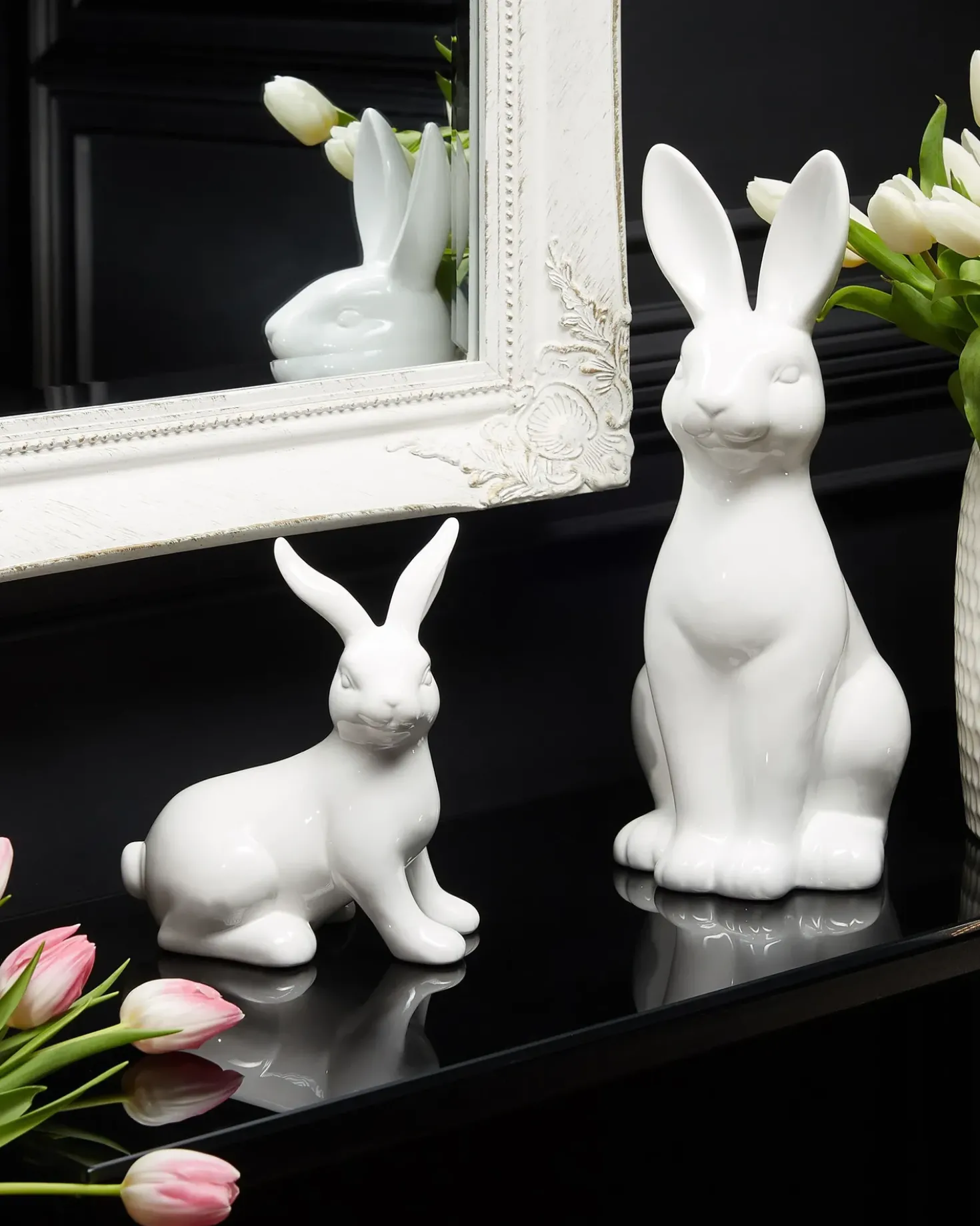 Accessorio decorativo Coniglio RUCA Ceramica Bianco