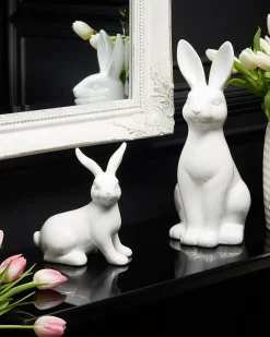 Accessorio decorativo Coniglio PAIMPOL Ceramica Bianco