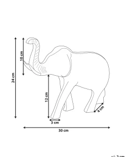 Accessorio decorativo Elefante MIOGOST Metallo Argento