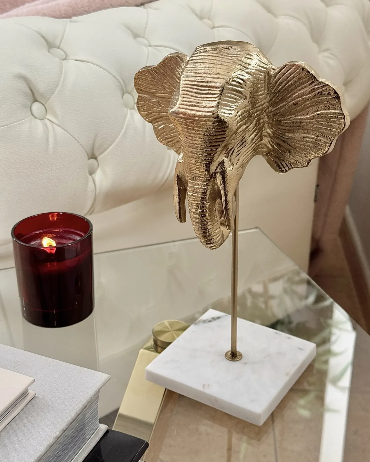 Accessorio decorativo Elefante KASO Metallo Oro