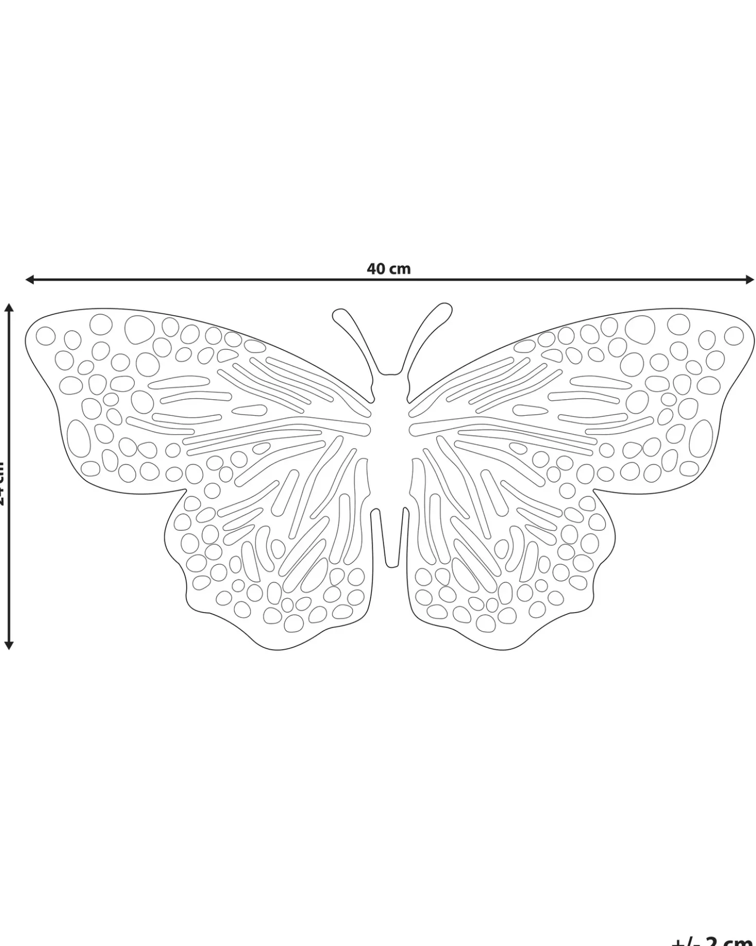 Accessorio decorativo Farfalla MADIUN Metallo Oro