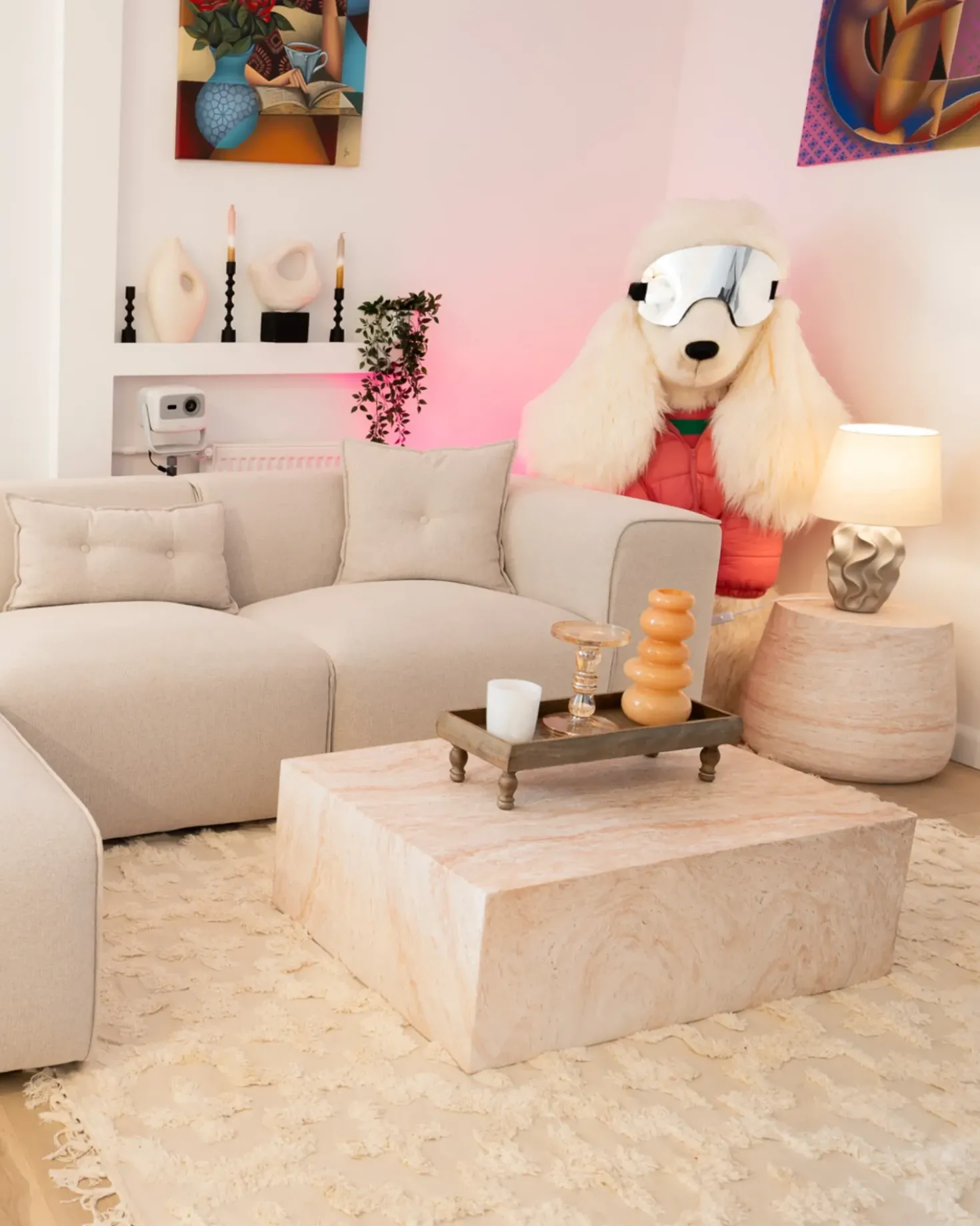 Accessorio decorativo KAVALA Ceramica Bianco sporco