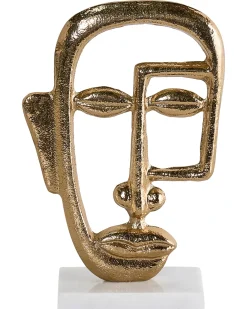 Accessorio decorativo Volto MOSKO Metallo Oro