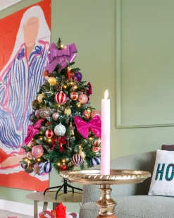 Albero di Natale artificiale LED PALOMAR 120 cm Verde scuro