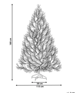 Albero di Natale artificiale TALBOT 180 cm Marrone chiaro