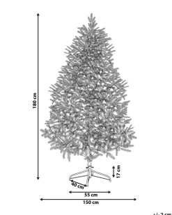 Albero di Natale artificiale FARNHAM 180 cm Rosa