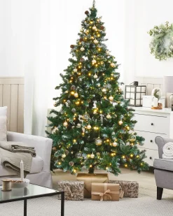 Albero di Natale artificiale LED PALOMAR 210 cm Verde