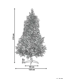 Albero di Natale artificiale LED PALOMAR 210 cm Verde