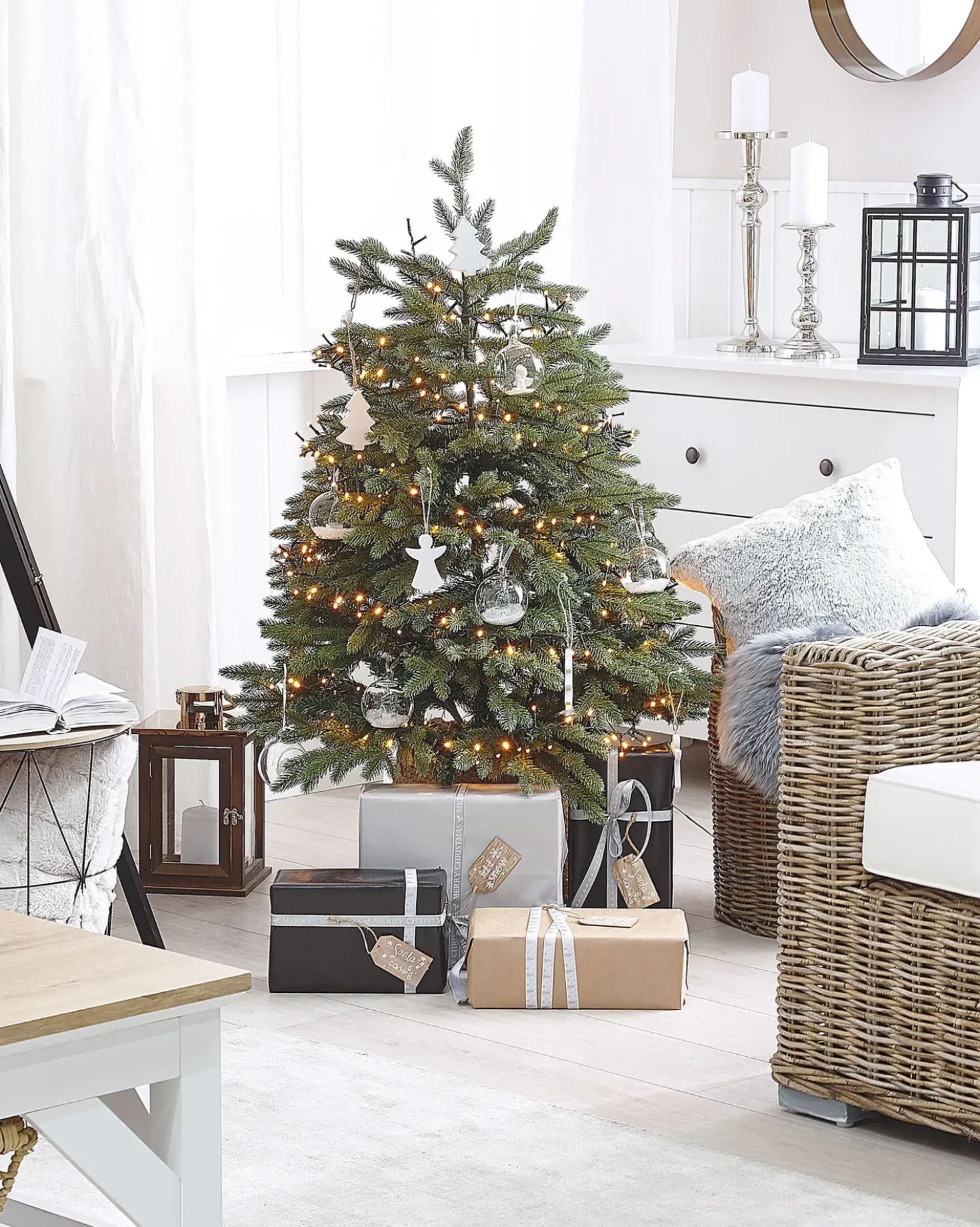 Albero di Natale artificiale HUXLEY 120 cm Verde