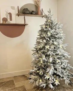 Albero natalizio innevato BASSIE 180 cm Bianco
