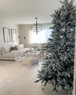 Albero natalizio innevato BASSIE 180 cm Bianco