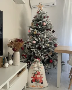 Albero natalizio innevato BASSIE 180 cm Bianco