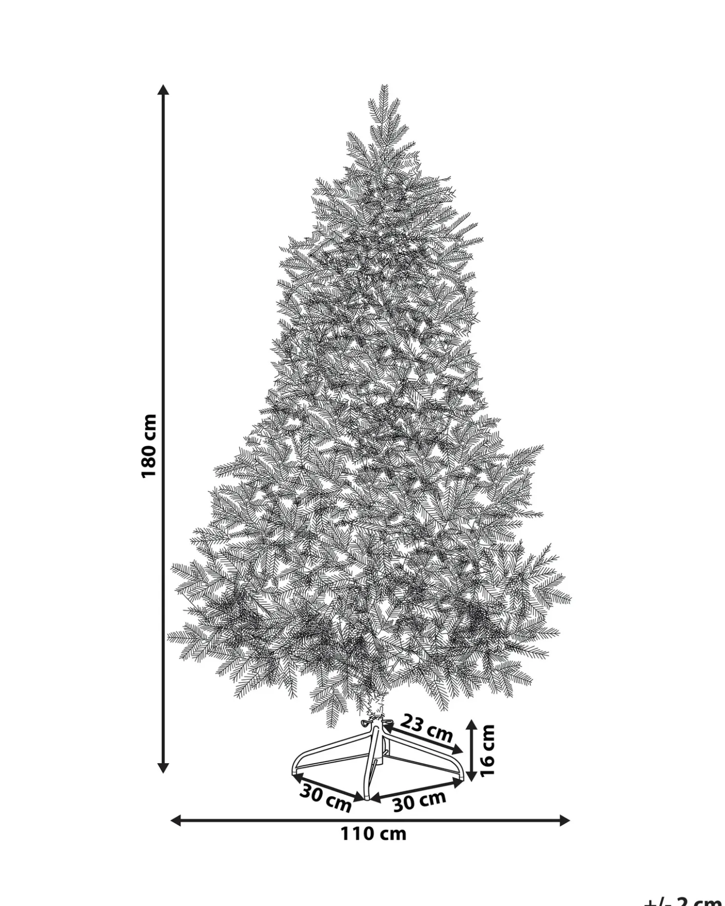 Albero natalizio innevato TOMICHI 180 cm Bianco