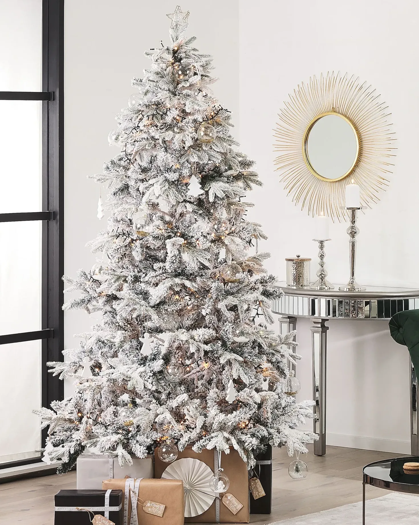 Albero natalizio innevato TOMICHI 180 cm Bianco