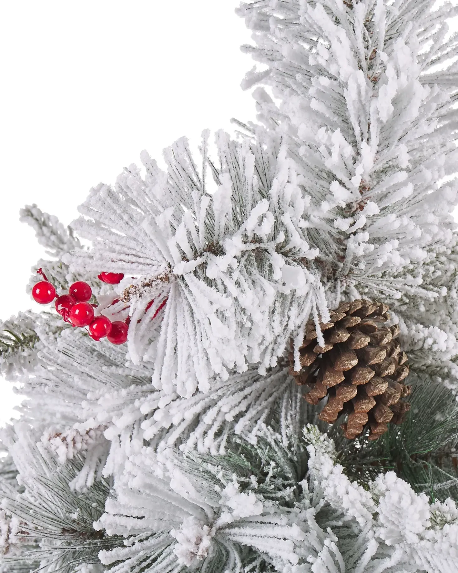 Albero natalizio innevato MASALA 120 cm Bianco