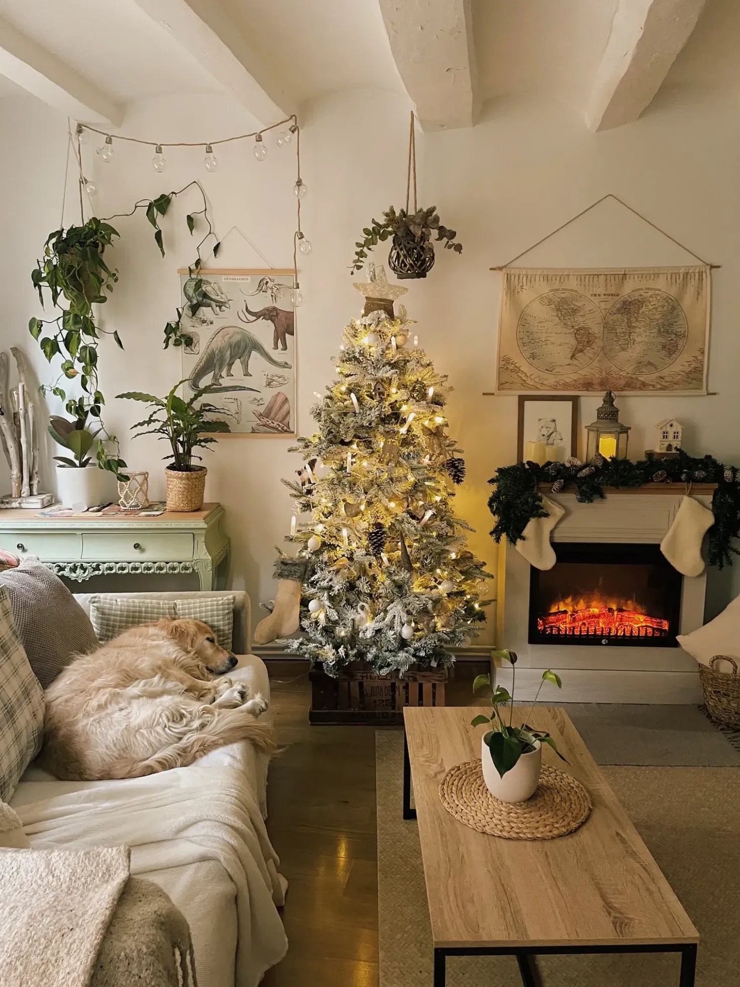 Albero natalizio innevato TOMICHI 210 cm Bianco