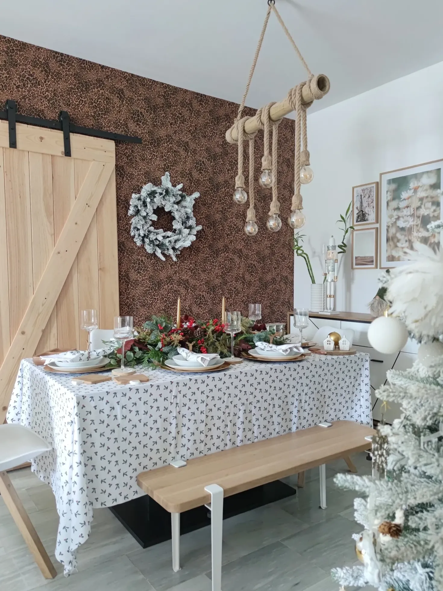 Albero natalizio innevato TOMICHI 210 cm Bianco