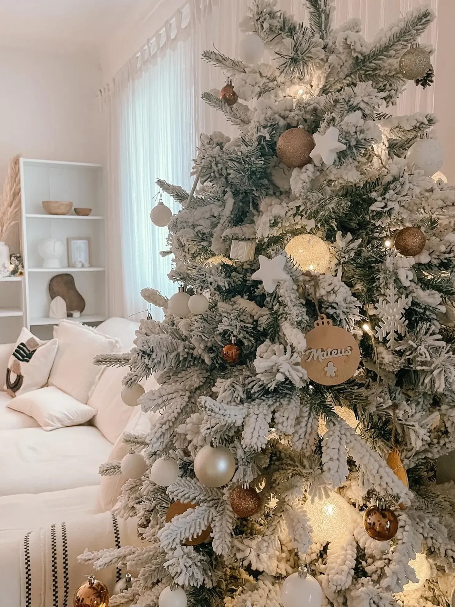 Albero natalizio innevato TOMICHI 210 cm Bianco