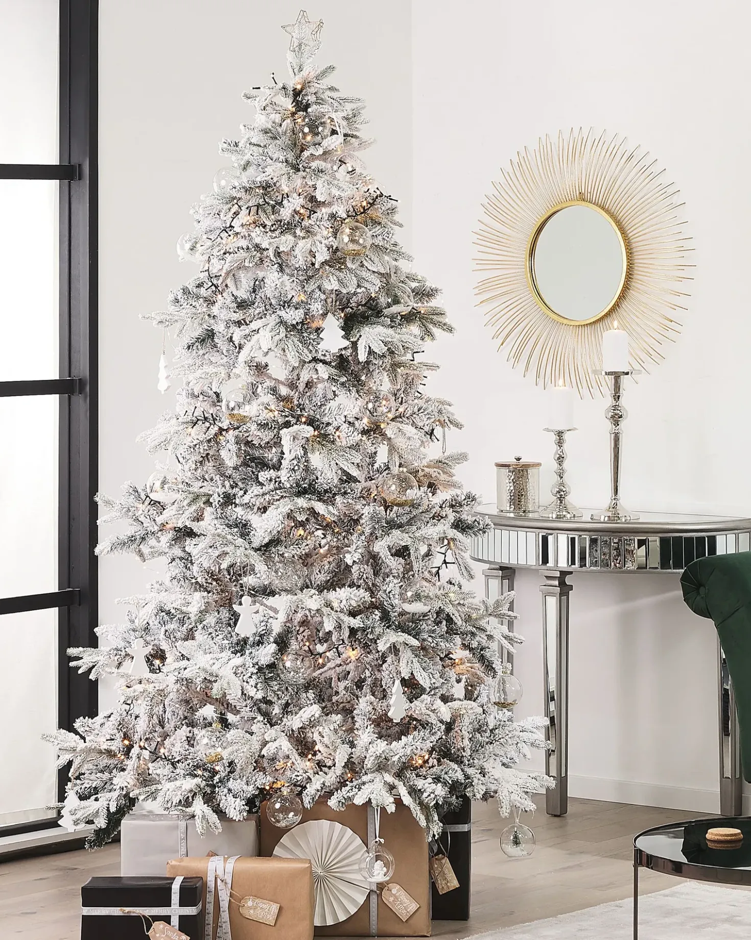 Albero natalizio innevato TOMICHI 210 cm Bianco