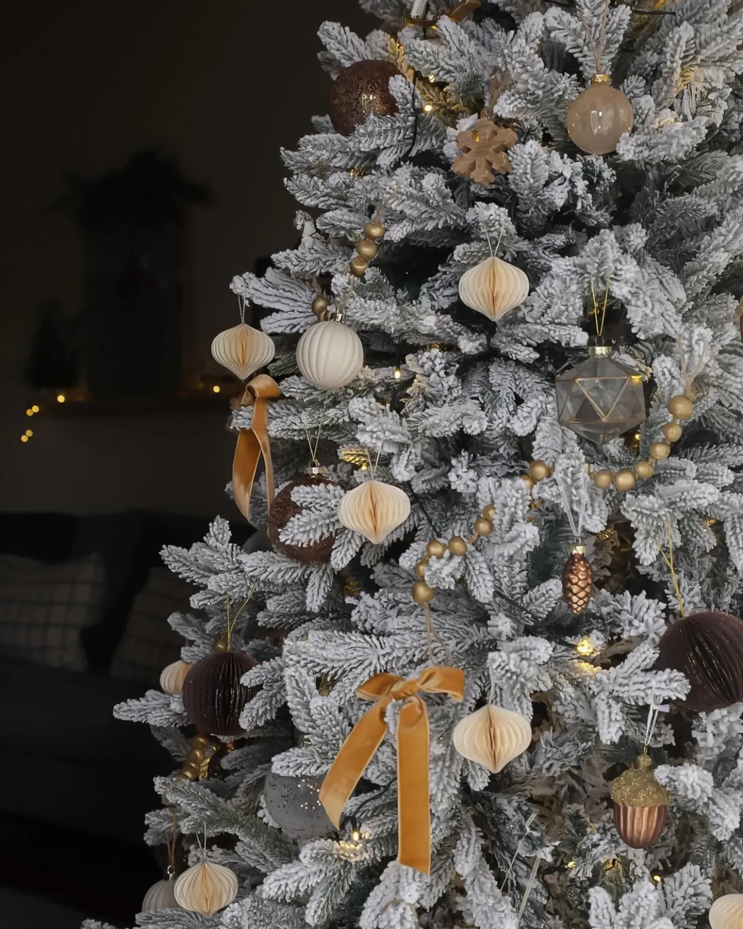 Albero natalizio innevato FORAKER 180 cm Bianco