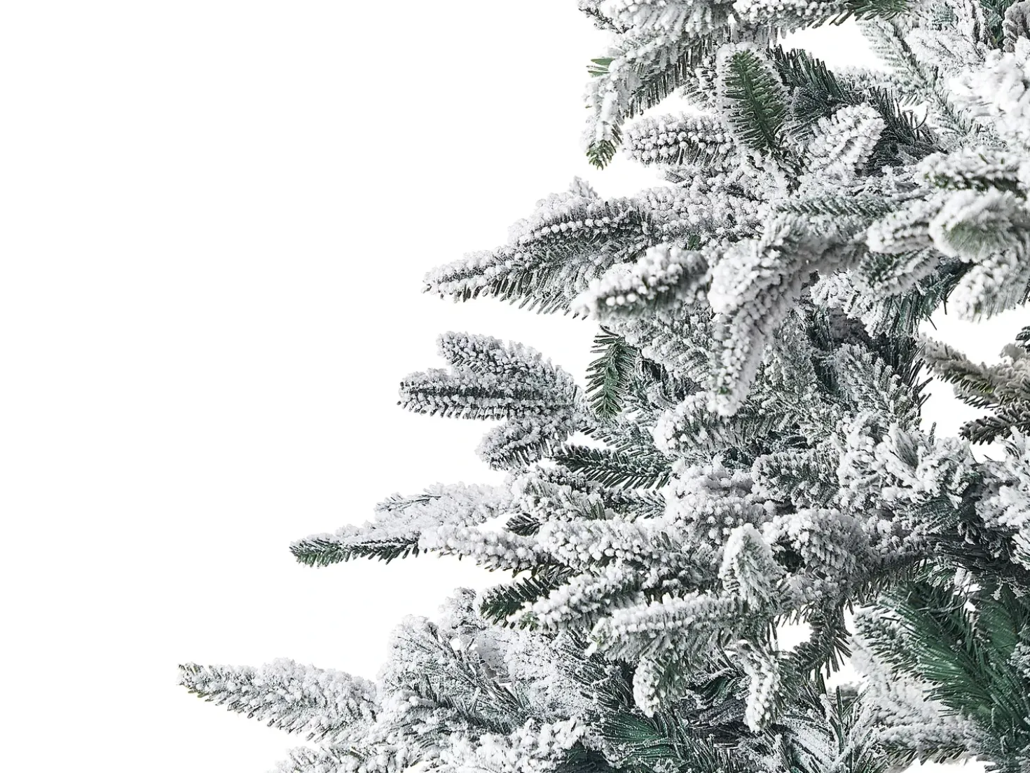 Albero natalizio innevato BASSIE 240 cm Bianco