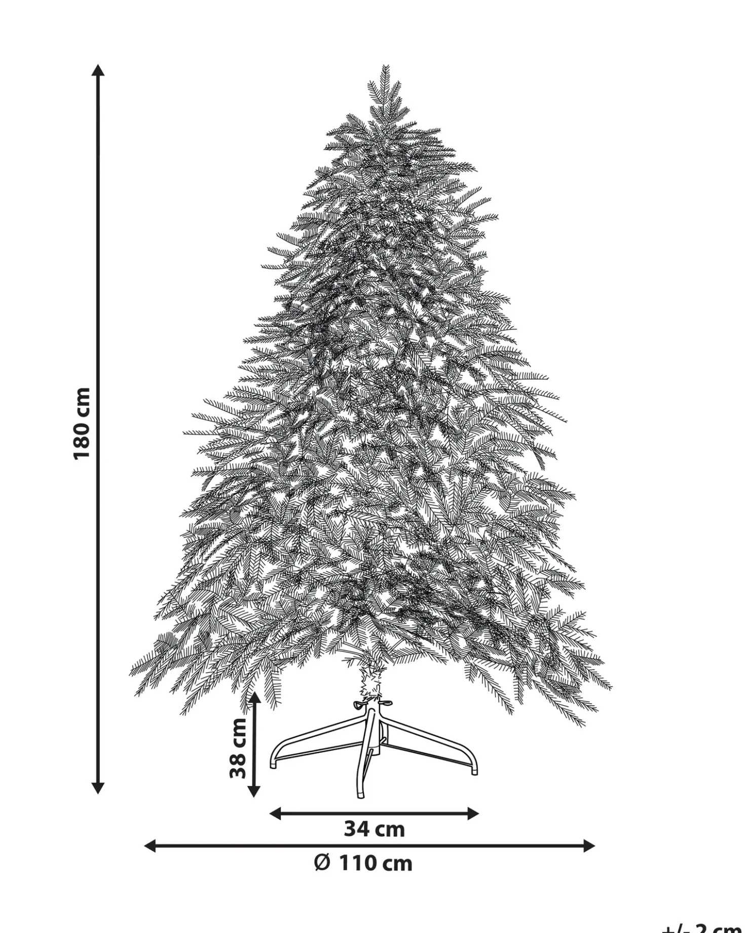 Albero natalizio innevato LED MIETTE 180 cm Bianco