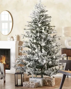Albero natalizio innevato BRISCO 210 cm Bianco