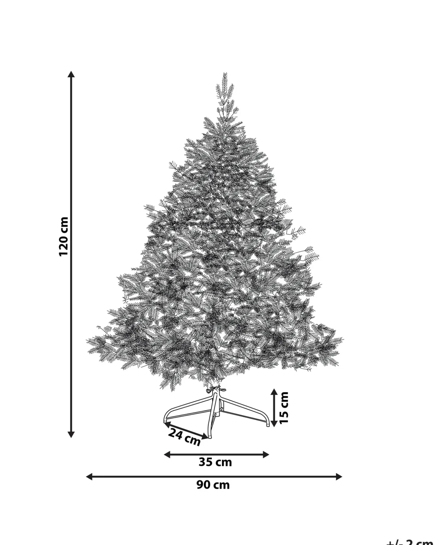 Albero natalizio innevato TOMICHI 120 cm Bianco
