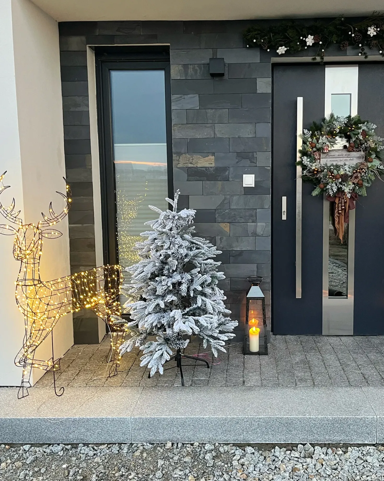 Albero natalizio innevato BASSIE 120 cm Bianco