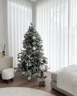 Albero natalizio innevato BASSIE 120 cm Bianco