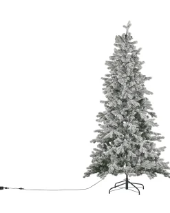 Albero natalizio innevato LED TATLOW 210 cm Verde