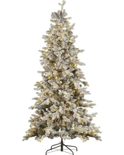 Albero natalizio innevato LED TATLOW 210 cm Verde