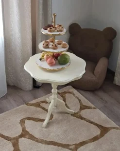 Alzata per torta IPATI Pietra Marmo bianco