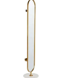Appendiabiti con specchio MOODY 170 cm Metallo Oro