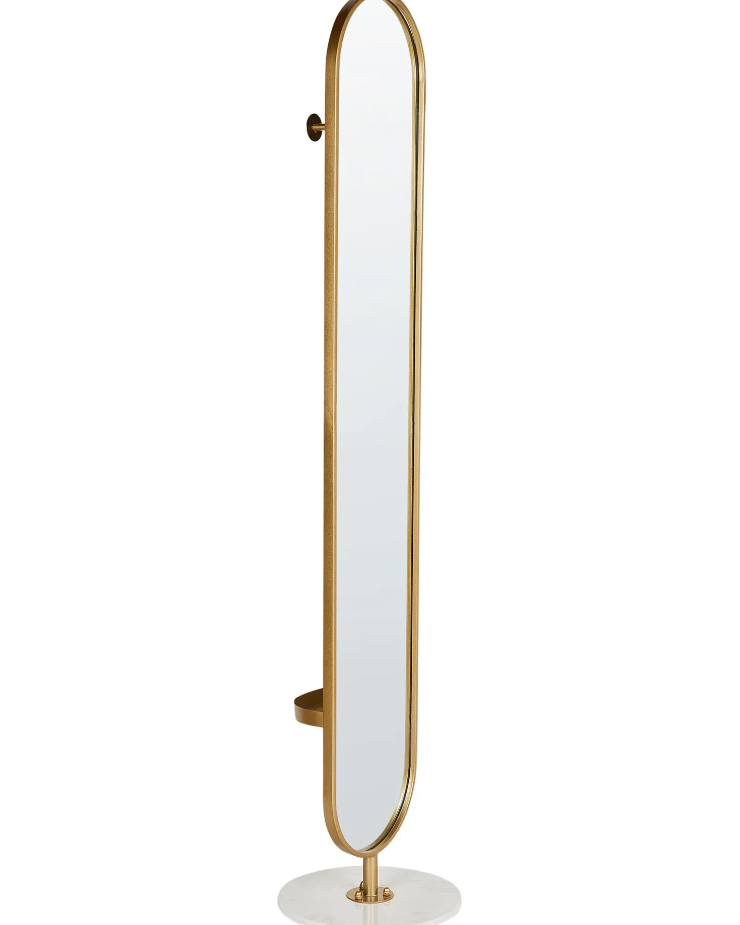 Appendiabiti con specchio MOODY 170 cm Metallo Oro