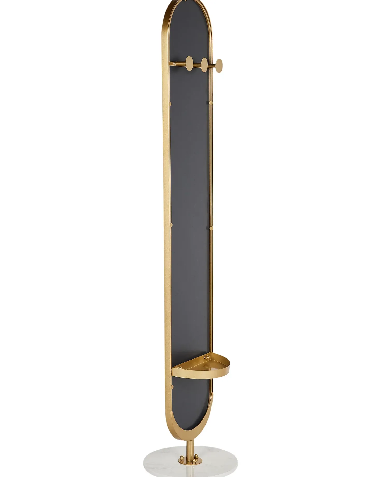 Appendiabiti con specchio MOODY 170 cm Metallo Oro