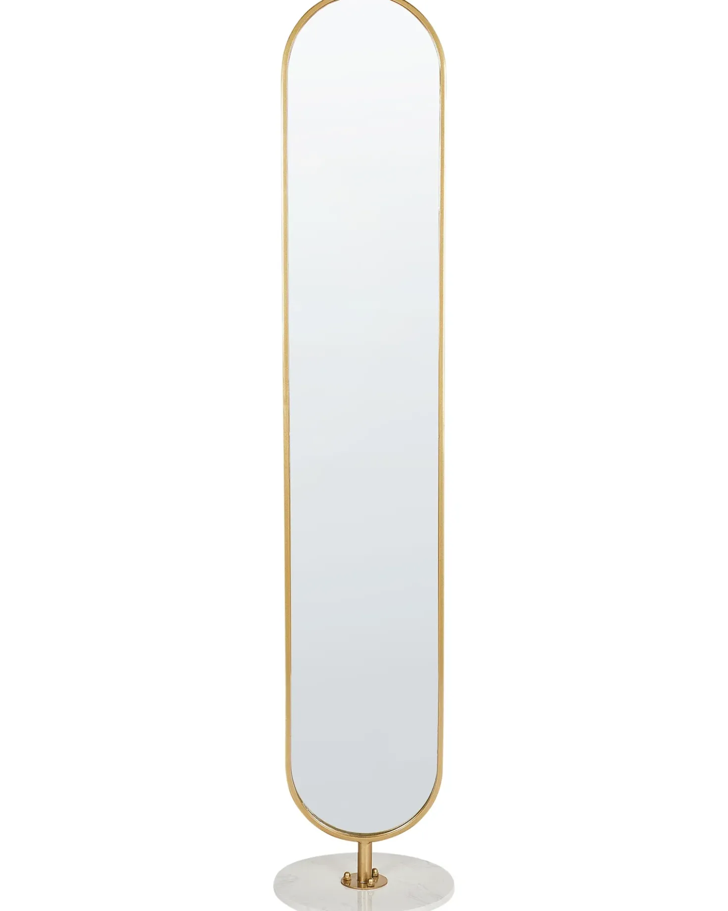 Appendiabiti con specchio MOODY 170 cm Metallo Oro