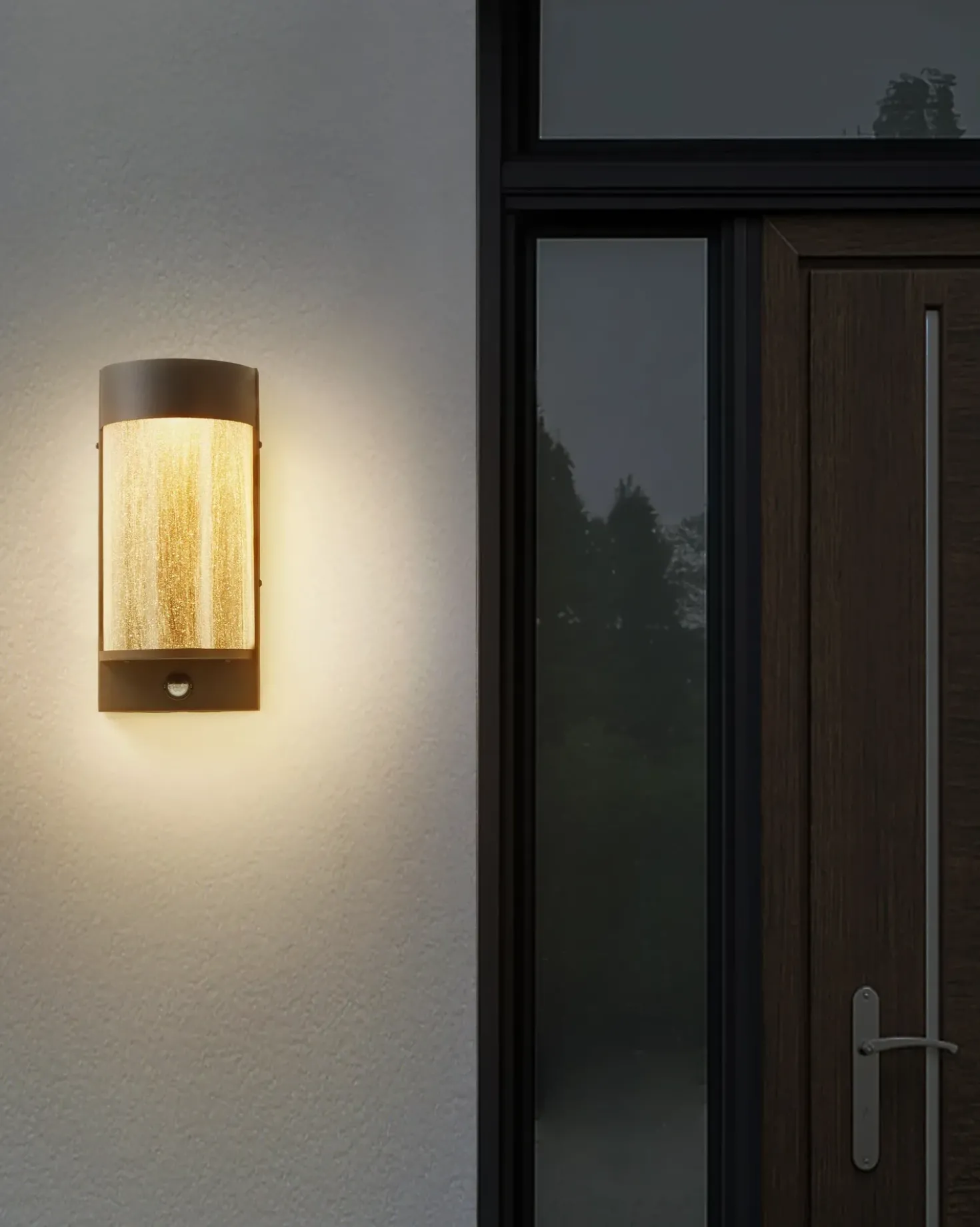 Applique a LED per esterni PHEPPIE con sensore di movimento Nero