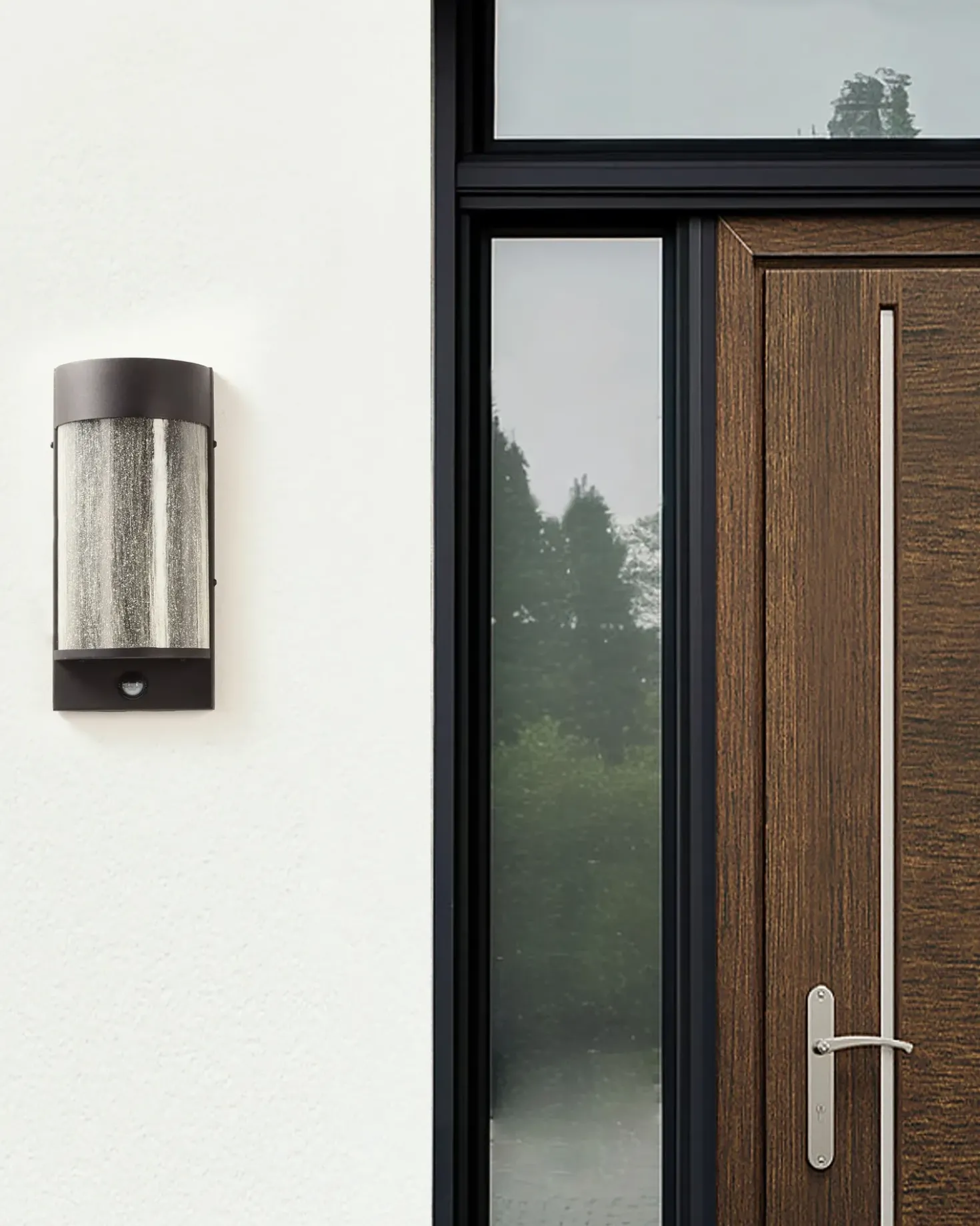 Applique a LED per esterni PHEPPIE con sensore di movimento Nero