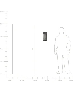 Applique a LED per esterni PHEPPIE con sensore di movimento Nero