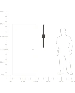 Applique a LED per esterni MELGAM Nero