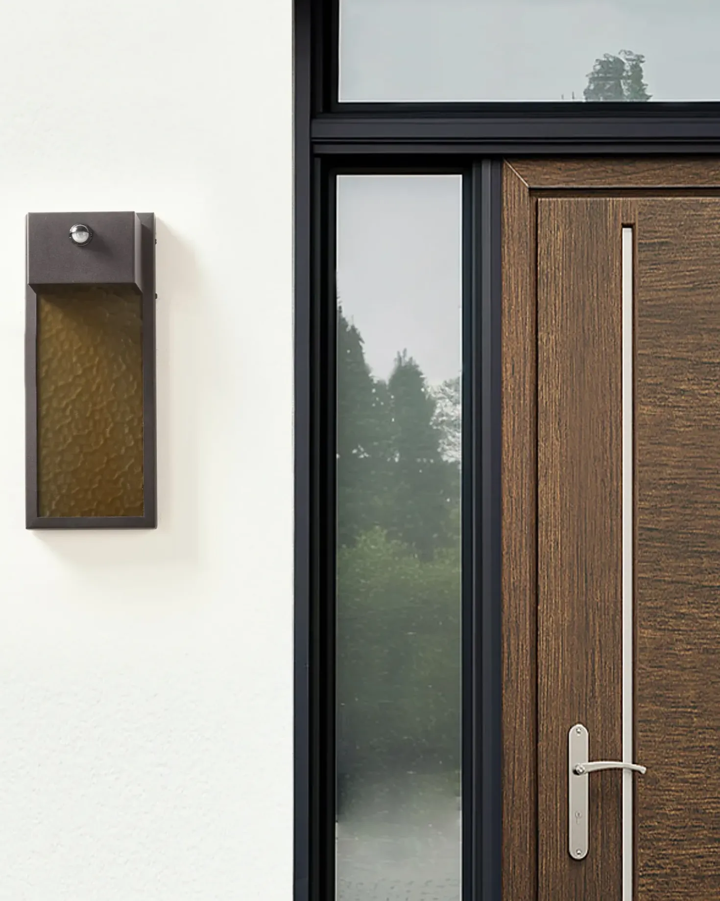 Applique a LED per esterni CARRON con sensore di movimento Grigio