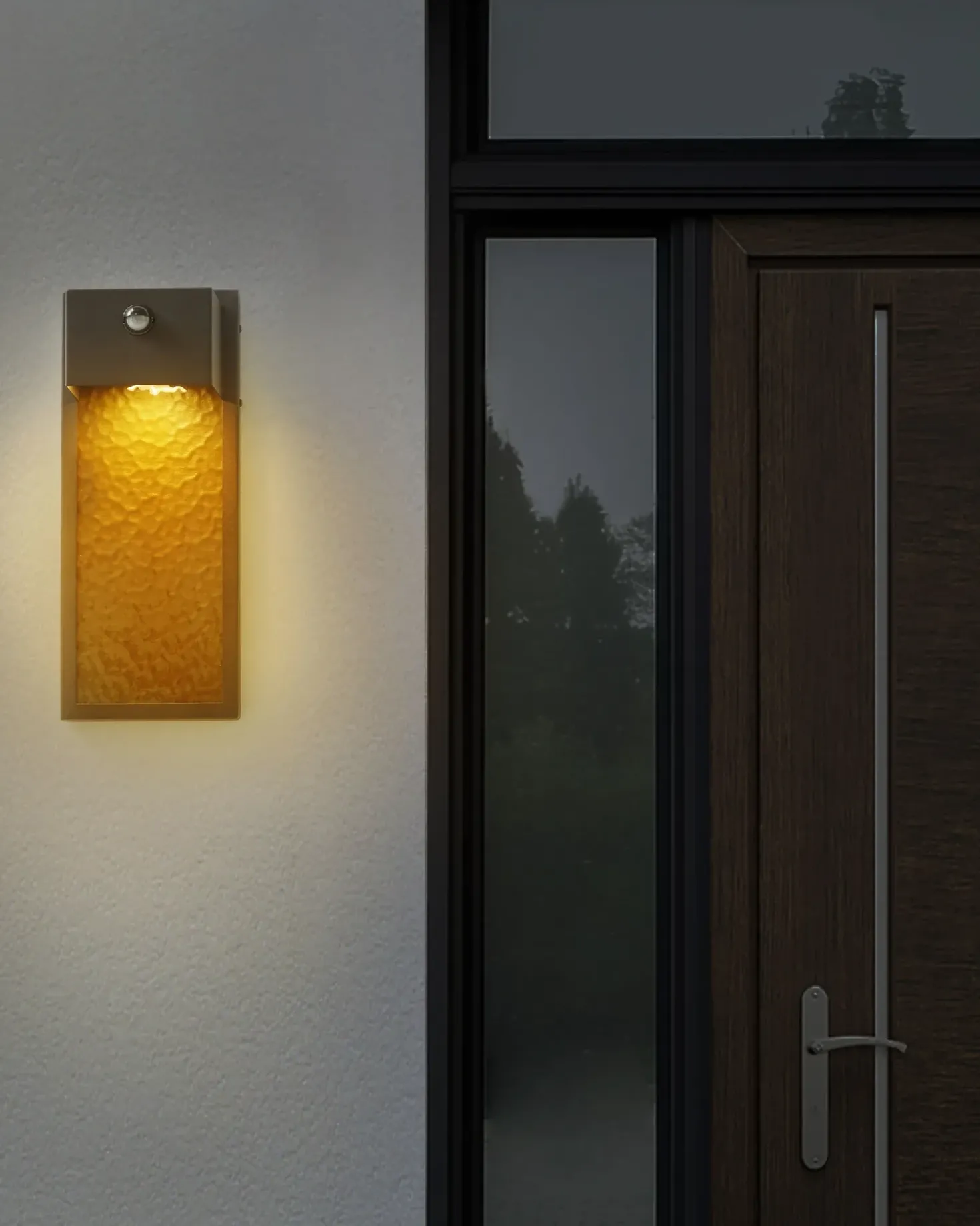 Applique a LED per esterni CARRON con sensore di movimento Grigio