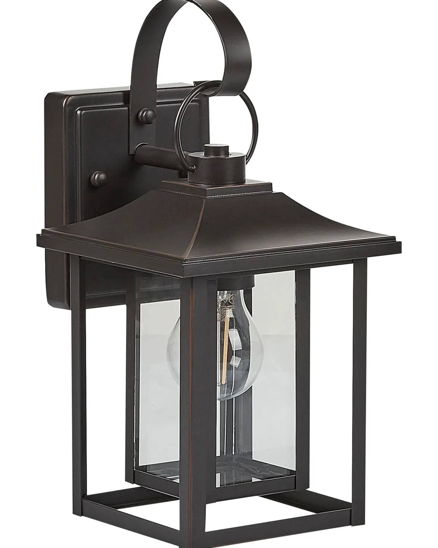 Applique a per esterni ALMOND Nero