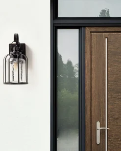 Applique a per esterni WOOLER Nero