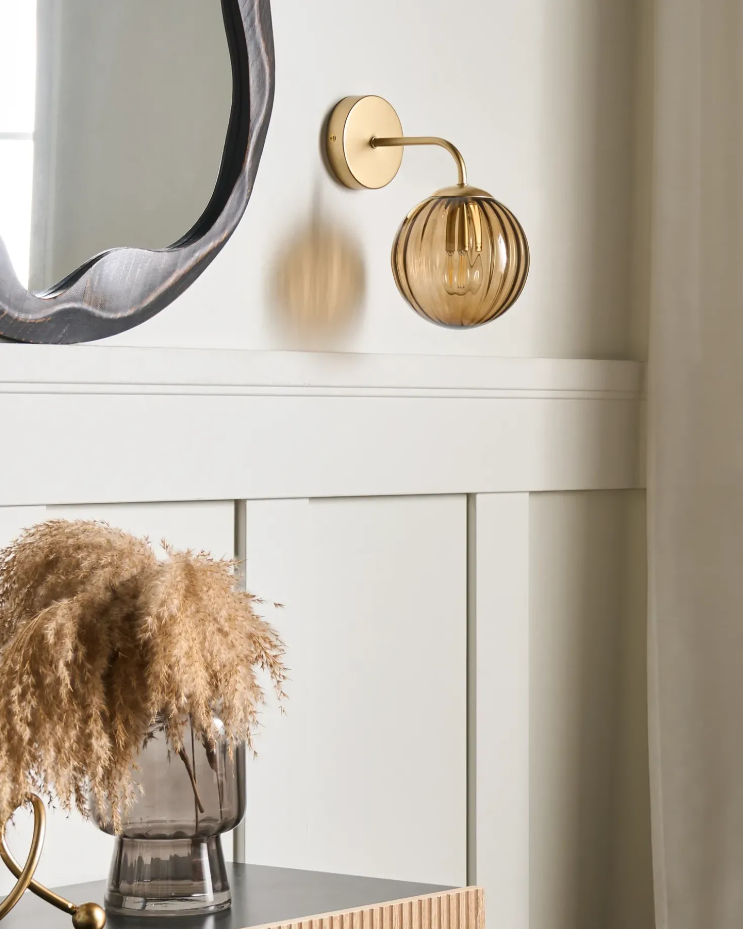 Applique BOOMI Vetro Marrone scuro