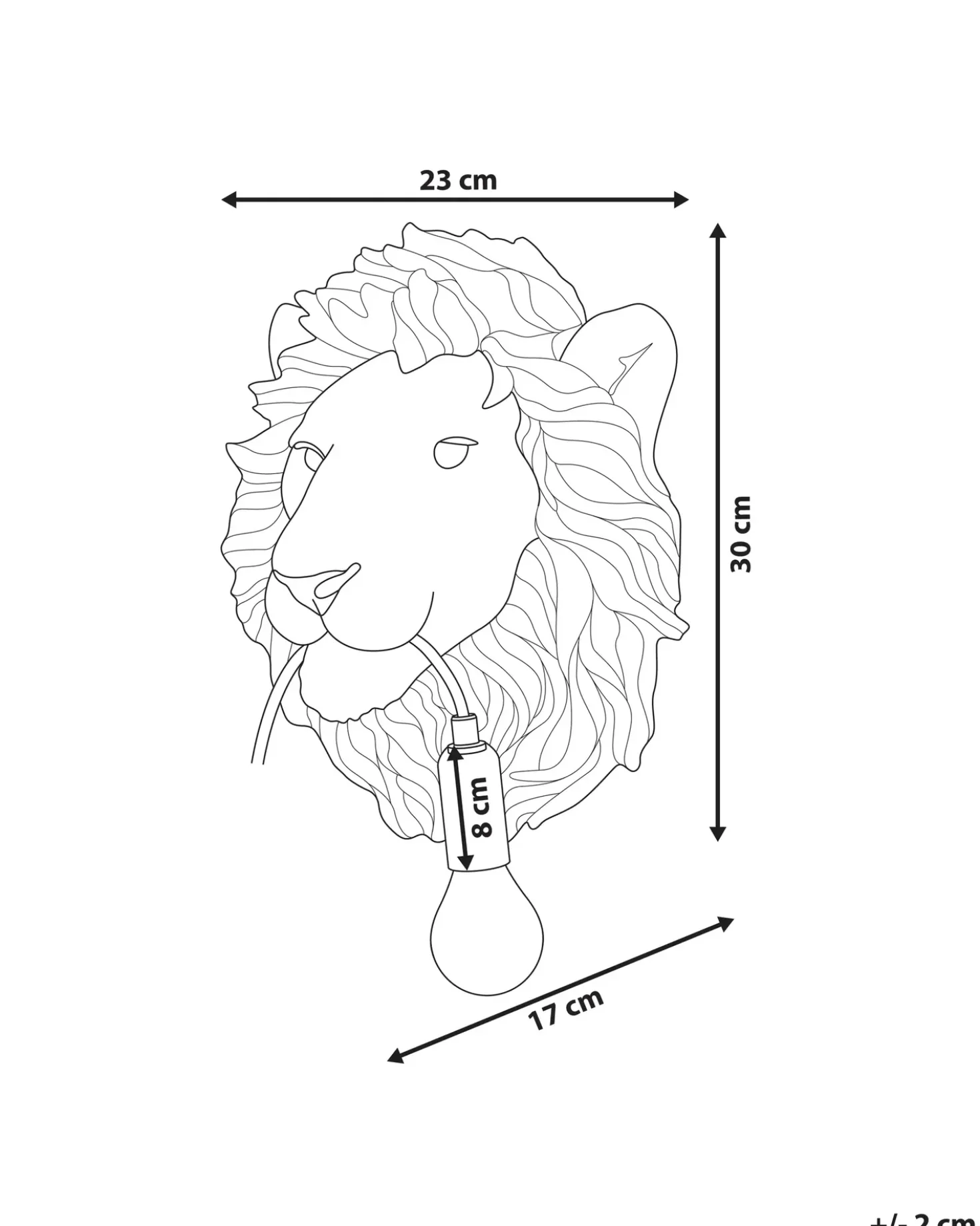 Applique Leone SIMBA Oro