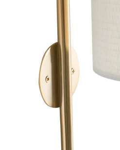 Applique LOKY Metallo Ottone/Beige